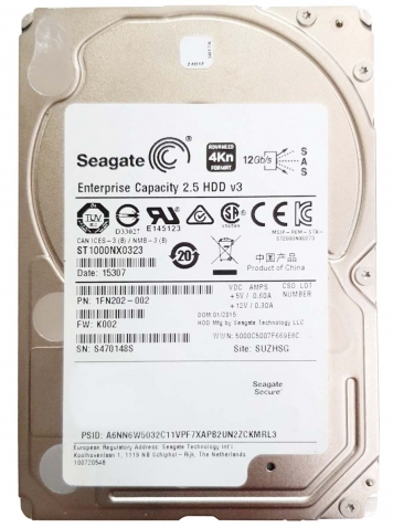 Жесткий диск Seagate ST1000NX0323 1Tb  SAS 2,5" HDD