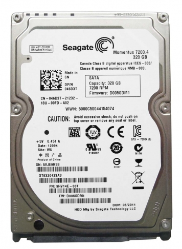 Жесткий диск Seagate ST9320423AS 320Gb 7200 SATAII 2,5" HDD