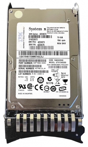 Жесткий диск IBM 42D0676 73Gb 15000 SAS 2,5" HDD