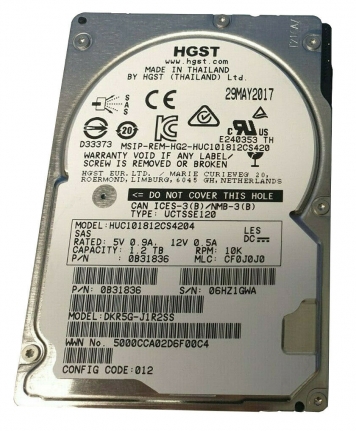 Жесткий диск HP 0B31876 1,2Tb 10520 SAS 2,5" HDD