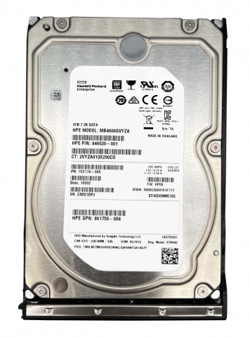 Жесткий диск HP 862135-001 4Tb 7200 SATAIII 3.5" HDD