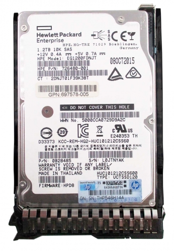 Жесткий диск HP 0B28485 1,2Tb  SAS 2,5" HDD