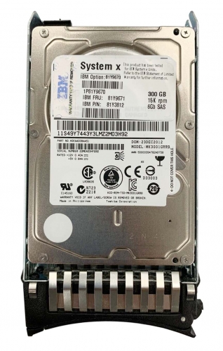 Жесткий диск IBM 81Y3812 300Gb  SAS 2,5" HDD