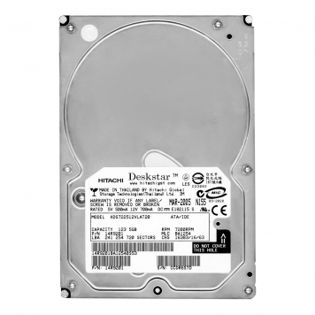 Жесткий диск Hitachi HDS722512VLAT20 123,5Gb 7200 IDE 3.5" HDD