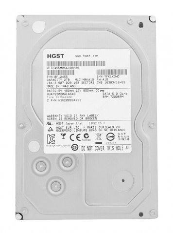 Жесткий диск Hitachi 0F12455 2Tb SATAIII 3,5" HDD