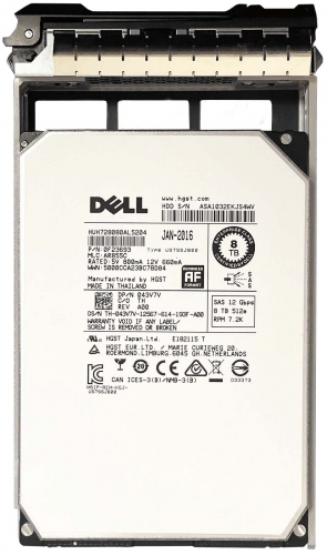 Жесткий диск Dell 43V7V 8TB SAS 3.5" HDD
