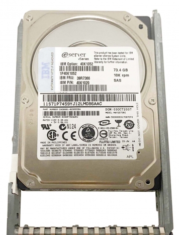 Жесткий диск IBM 40K1084 73.4Gb  SAS 2,5" HDD