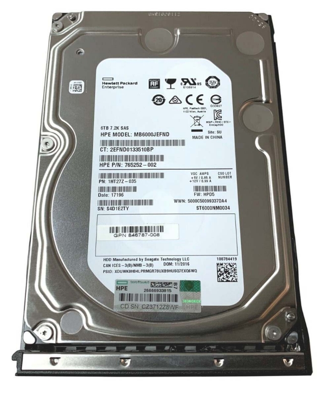 Tb sas. SAS HDD В обычный ПК. HP 861750-b21 6tb.