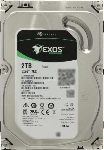 Жесткий диск Seagate ST2000NM0008 2Tb 7200 SATAIII 3.5" HDD