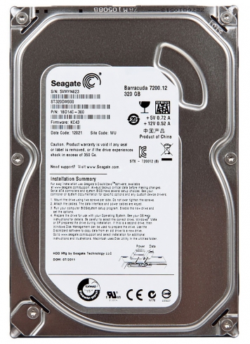 Жесткий диск Seagate 1BD14C 320Gb  SATAIII 3,5" HDD