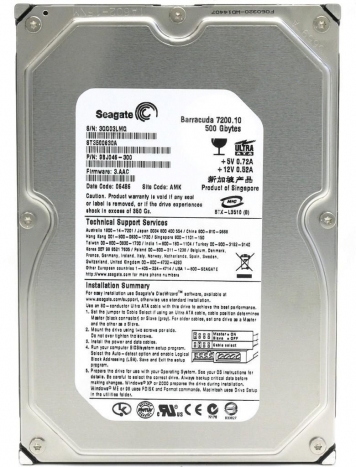 Жесткий диск Seagate 9BJ046 500Gb 7200 IDE 3.5" HDD