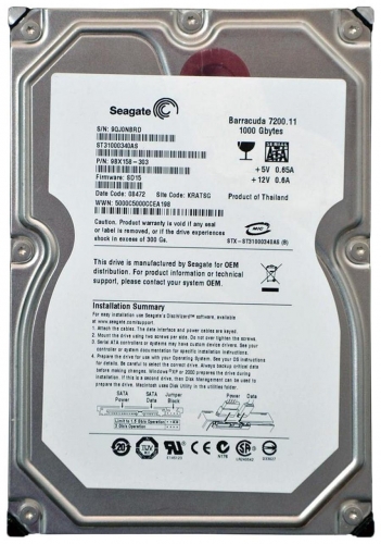 Жесткий диск Seagate 9BX158-303 1Tb  SATAII 3,5" HDD