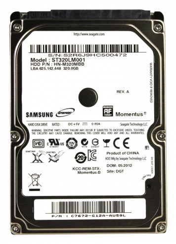 Жесткий диск Seagate ST320LM001 320Gb 5400 SATAII 2,5" HDD