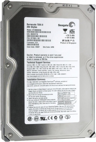 Жесткий диск Seagate ST3250823A 250Gb 7200 IDE 3.5" HDD