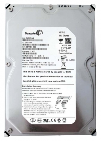 Жесткий диск Seagate ST3250824NS 250Gb SATAII 3,5" HDD