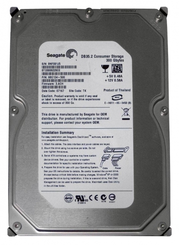 Жесткий диск Seagate ST3300822SCE 300Gb 7200 SATAII 3.5" HDD