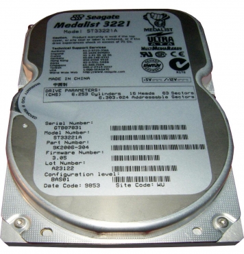 Жесткий диск Seagate ST33221A 4,3Gb 5400 IDE 3.5" HDD