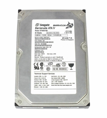 Жесткий диск Seagate 9T6002 40Gb 7200 IDE 3.5" HDD