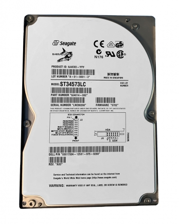 Жесткий диск Seagate ST34573LC 4,55Gb 7200 U80SCSI 3.5" HDD