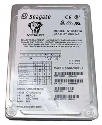 Жесткий диск Seagate ST36451A 6,4Gb 5400 IDE 3.5" HDD