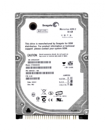 Жесткий диск Seagate 9AH433 80Gb 4200 IDE 2,5" HDD