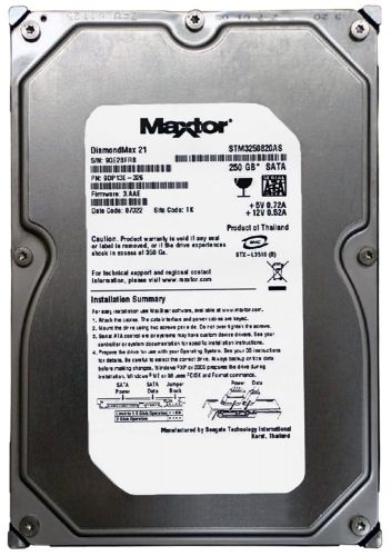 Жесткий диск Maxtor 9DP13E-326 250Gb 7200 SATAII 3.5" HDD