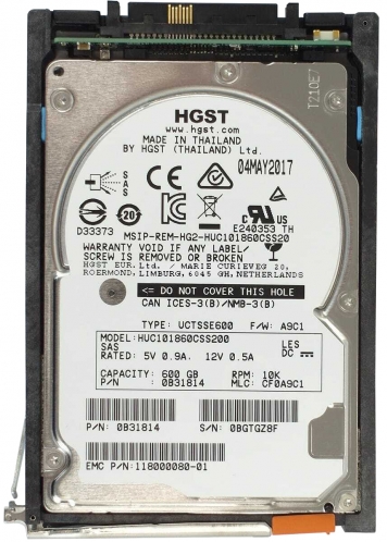 Жесткий диск EMC V6-2S10-600 600Gb  SAS 2,5" HDD