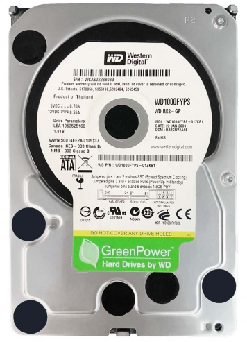 Жесткий диск Western Digital WD1000FYPS 1Tb  SATAII 3,5" HDD