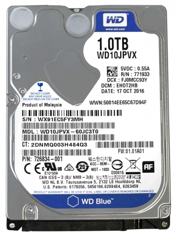 Жесткий диск Western Digital WD10JPVX 1Tb 5400 SATAIII 2,5" HDD