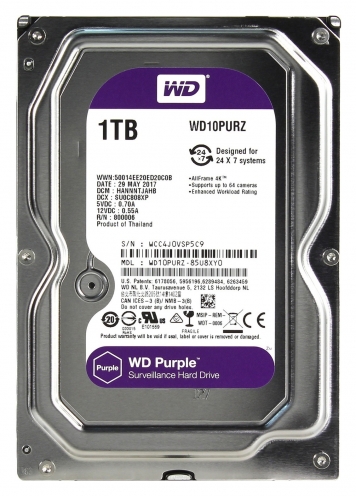 Жесткий диск Western Digital WD10PURZ 1Tb IntelliPower SATAIII 3.5" HDD
