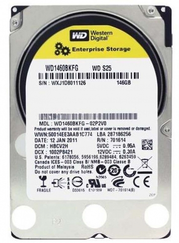 Жесткий диск Western Digital WD1460BKFG 146Gb  SAS 2,5" HDD