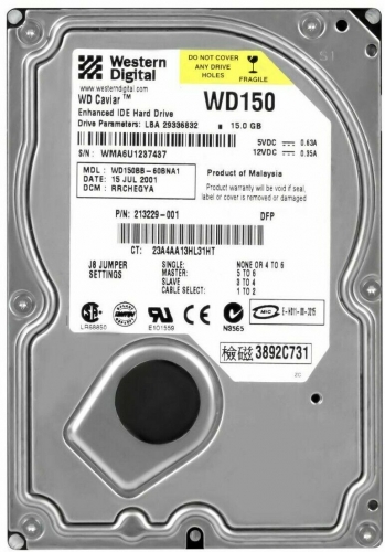 Жесткий диск Western Digital WD150BB 15Gb 7200 IDE 3.5" HDD
