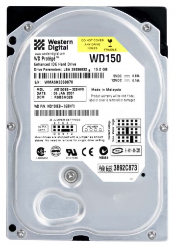 Жесткий диск Western Digital WD150EB 15Gb 5400 IDE 3.5" HDD
