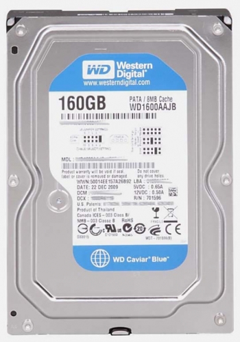 Жесткий диск Western Digital WD1600AAJB 160Gb 7200 IDE 3.5" HDD