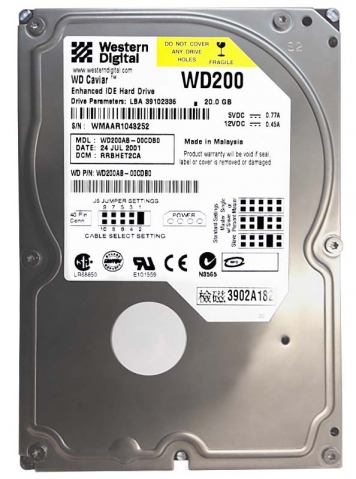 Жесткий диск Western Digital WD200AB 20Gb 5400 IDE 3.5" HDD
