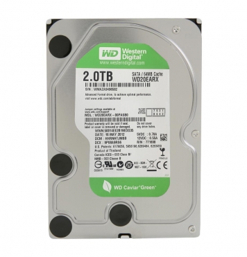 Жесткий диск Western Digital WD20EARX 2Tb  SATAIII 3,5" HDD