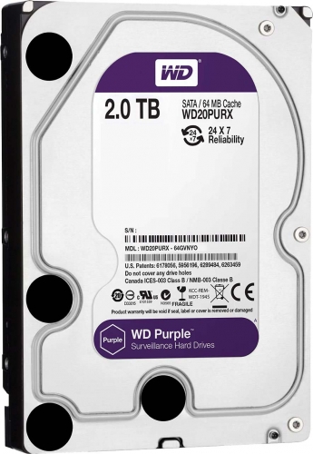 Жесткий диск Western Digital WD20PURX 2Tb  SATAIII 3,5" HDD