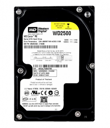 Жесткий диск Western Digital WD2500SD 250Gb  SATA 3,5" HDD