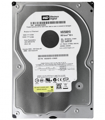 Жесткий диск Western Digital WD2500YD 250Gb  SATAII 3,5" HDD