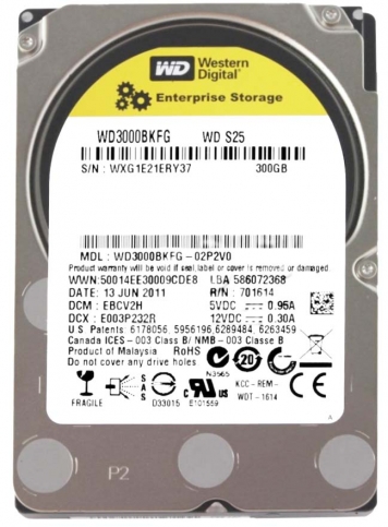 Жесткий диск Western Digital WD3000BKFG 300Gb  SAS 2,5" HDD