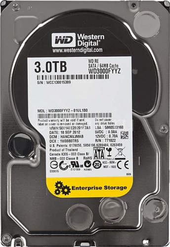 Жесткий диск Western Digital WD3000FYYZ 3Tb  SATAIII 3,5" HDD