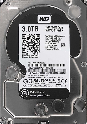 Жесткий Диск Western Digital WD3001FAEX 3Tb SATAIII 3.5" HDD