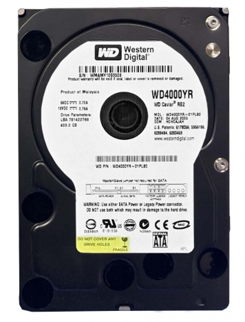 Жесткий диск Western Digital WD4000YR 400Gb  SATA 3,5" HDD