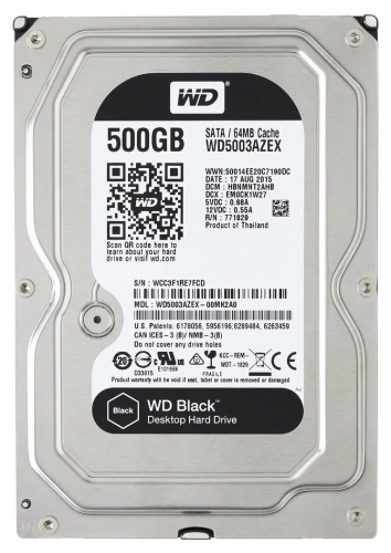 Жесткий диск Western Digital WD5003AZEX 500Gb SATA 3,5" HDD