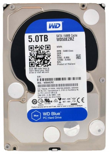 Жесткий Диск Western Digital WD50EZRZ 5Tb SATAIII 3.5" HDD