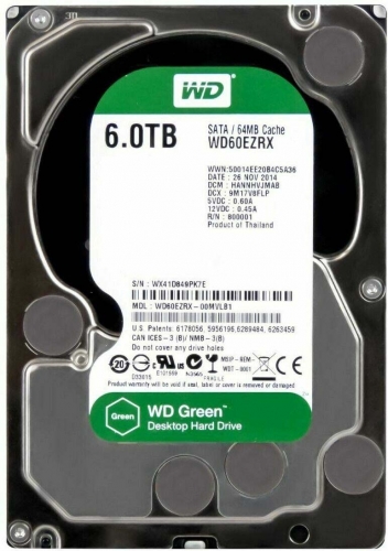Жесткий диск Western Digital WD60EZRX 6Tb IntelliPower SATAIII 3.5" HDD