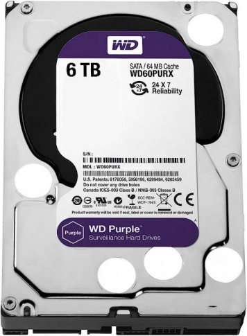 Жесткий диск Western Digital WD60PURX 6Tb IntelliPower SATAIII 3.5" HDD