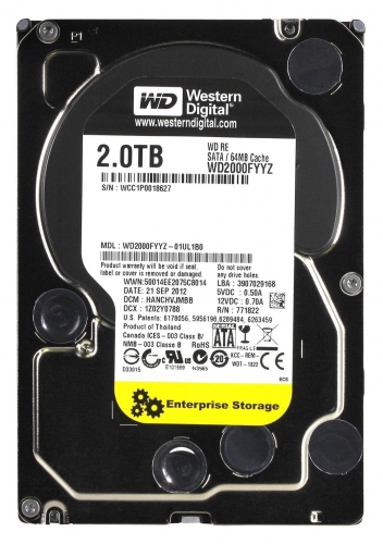 Жесткий диск Western Digital WD2000FYYZ 2Tb  SATAIII 3,5" HDD