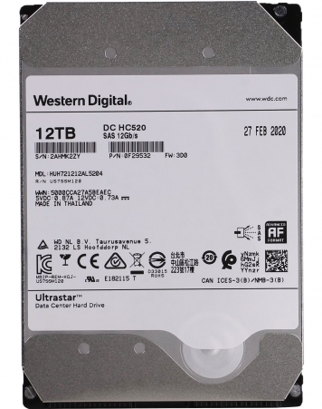 Жесткий диск HGST HUH721212AL5204 12Tb 7200 SAS 3,5" HDD