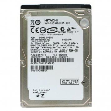 Жесткий диск Hitachi HTS545050B9A300 500Gb 5400 SATAII 2,5" HDD